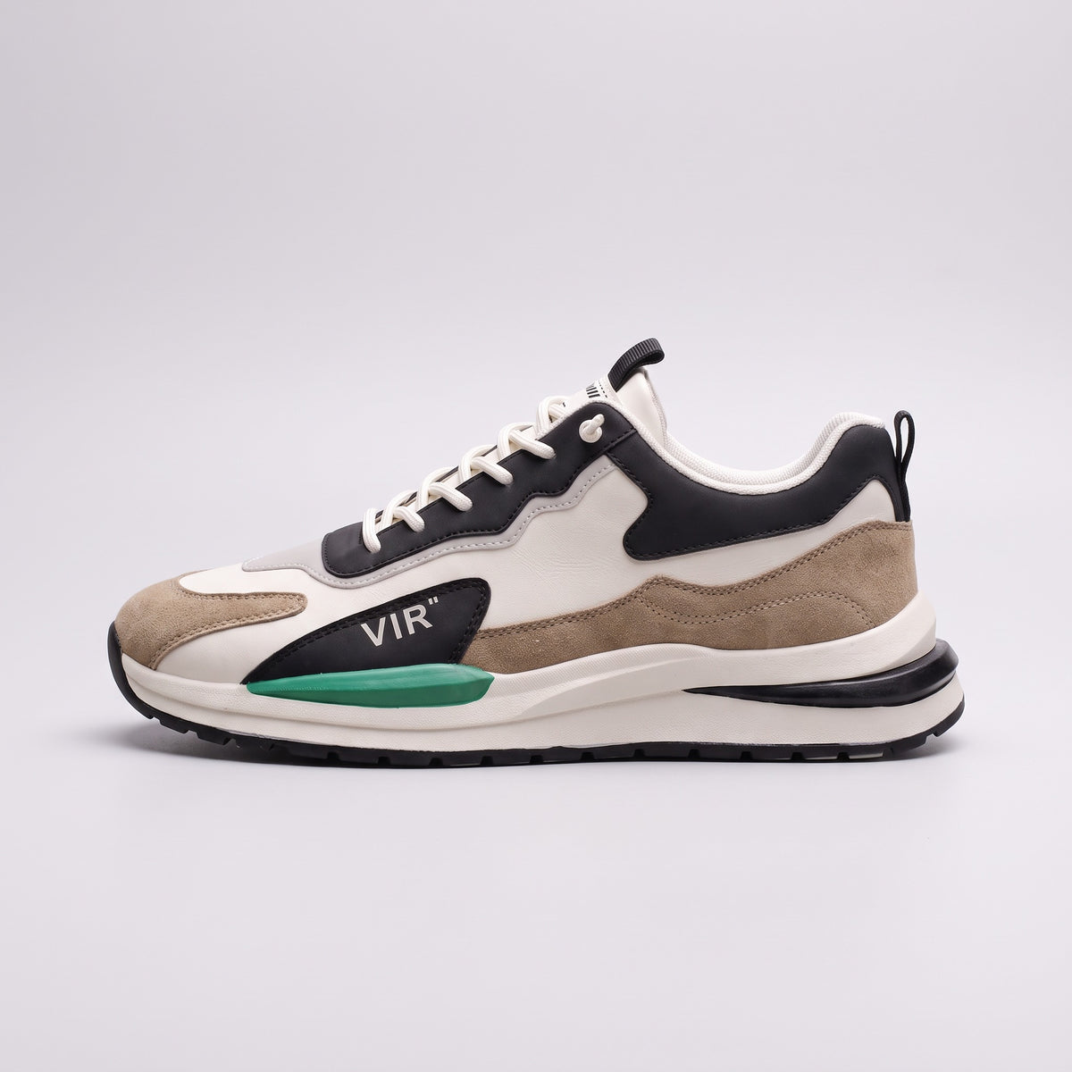 Vintage in Rwanda sneaker in beige, side view